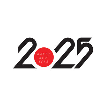 2025 typography logo design concept