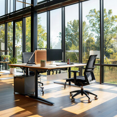 Poster - Enhancing workplace well-being adaptive inclusive ergonomic design for modern offices