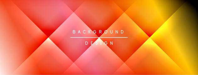 Poster - Colorful gradient with lines made of shadow and light. Creative background