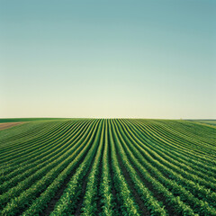 Fresh green agriculture field