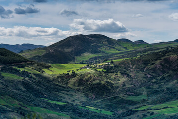 beautiful landscape view from the north of tunisia