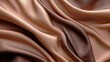 © BajimBa - A close-up of a luxurious fabric showing soft brown tones, the color of the Mocha Mouse 2025, emphasizing the texture and shine of the material