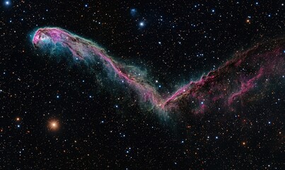 Wall Mural - colorful cosmic nebula in deep space