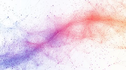 Poster - Swirling lines and dots create a captivating abstract design featuring vibrant colors such as purple, pink, orange, and red, smoothly merging together in an artistic display