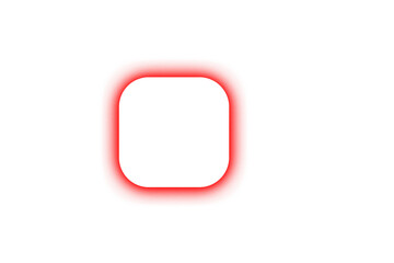 Poster - Red glowing stroke white square