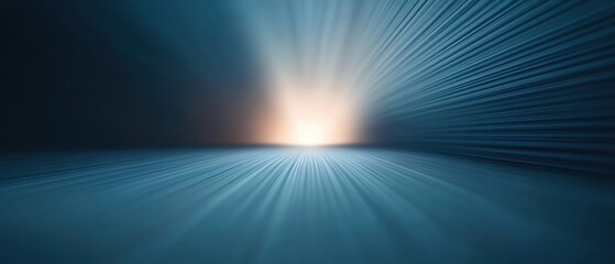 Aufkleber - A futuristic digital burst of light illuminating a dark space.