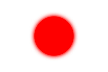 Poster - Red glowing label blank circle