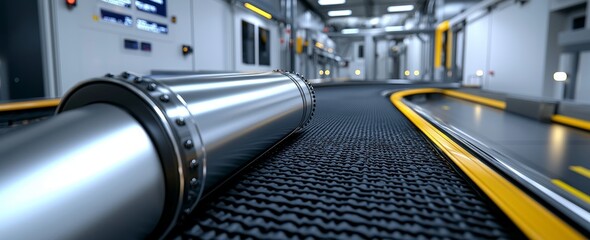 Leinwandbilder - **Cans manufacturing line, can production workshop, canning plant**