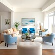 © Muhammad - 'Bright and Airy Modern Living Room with Colorful Accents'
