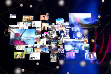 Aufkleber - streaming data picture video material