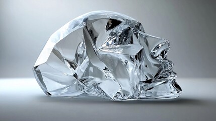 Poster - Crystal head shining brightly: artificial intelligence and the future of being human