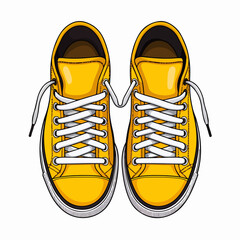 Wall Mural - High-Quality Shoe Vector Illustration on White Background for Shoe Stores Marketing Collaterals