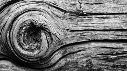 Canvas Print - Tree Trunk Black White