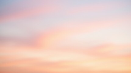soft pastel sky, sunset gradient, gentle pink and peach hues, wispy clouds, ethereal atmosphere, dre