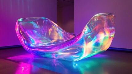 Poster - Chromatic Reverie: A Sculpting of Light and Form