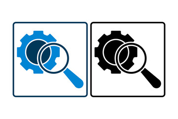 Poster - Advanced Search icon. icon related to Search. suitable for web site, app, user interfaces, printable etc. solid icon style. simple vector design editable