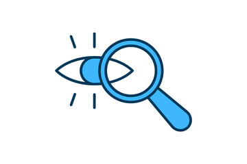 Poster - Visibility Search icon. icon related to Search. suitable for web site, app, user interfaces, printable etc. flat line icon style. simple vector design editable