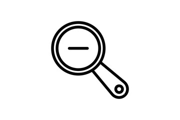 Poster - Zoom Out icon. icon related to Search. suitable for web site, app, user interfaces, printable etc. line icon style. simple vector design editable