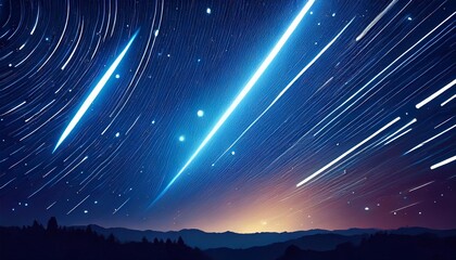 Wall Mural - night sky with stars