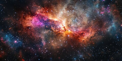 Wall Mural - galaxy with stars and nebula