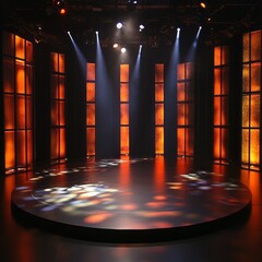 Canvas Print - stage design example, indoor, studio design 