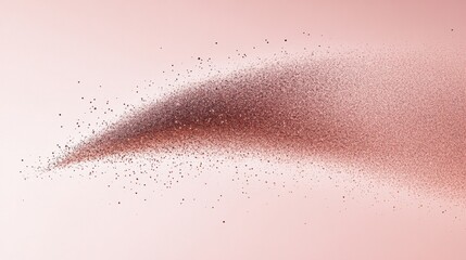 Poster - Glowing particles gently scatter through the air in a graceful manner, creating an enchanting visual effect against a soft pink backdrop. The light reflects beautifully, enhancing the ambiance