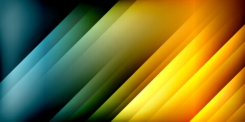 Poster - Bright lines background. Gradient geometric template wallpaper