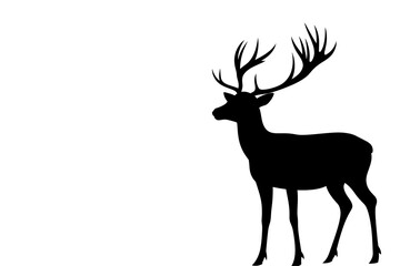 Wall Mural - a silhouette of a deer