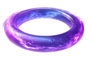 Wall Mural - a purple ring with stars and planets