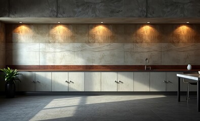 Wall Mural - backdrop photo of concrete abstract wide wall - ideal for kitchen decoration or background