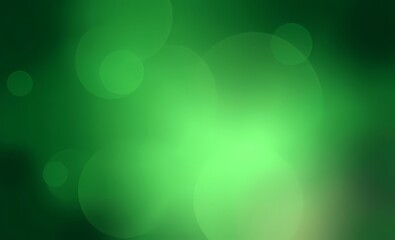Wall Mural - backdrop photo of green gradient background with overlapping circles and empty space for banner post