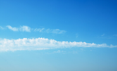 Wall Mural - blue sky with white clouds.