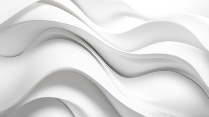 Poster - Abstract white backdrop with delicate geometric shapes and gentle light play for a refined, modern aesthetic
