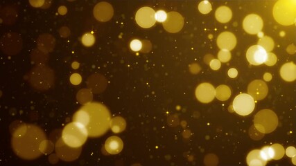 Wall Mural - gold wedding award dust background video