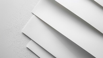 Minimalist white paper surface, perfect for highlighting the simplicity and sophistication of minimalist designs