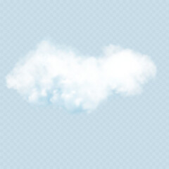 Wall Mural - Cloud Blue Isolated on transparent background,Abstract Sky with Fluffy White fog or Cotton,Vector 3d Nature elements for Spring,Summer,Group of Smoke,Cloud bubble,Cloud Comping Shape for decoration