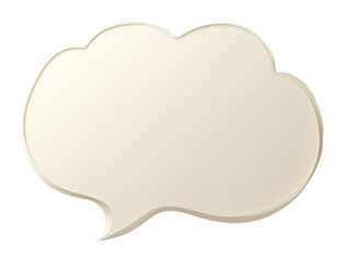 Poster - speech bubble on transparent background
