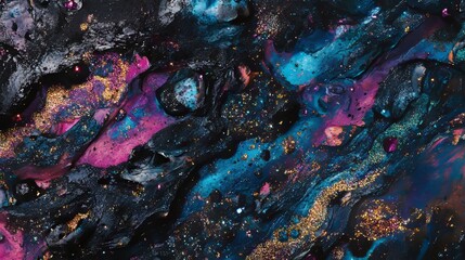 Wall Mural - a festive boken glitter background, perfect for celebrations or banners, showcasing intricate, shimm