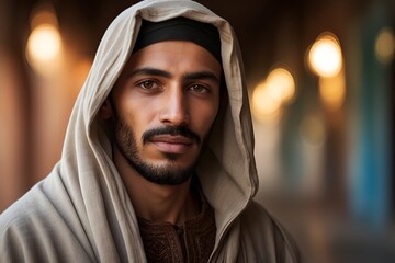 Moroccan Man in Traditional Clothes