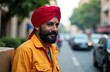© Natalia - Indian Delivery Man in Red Turban on a Busy Street