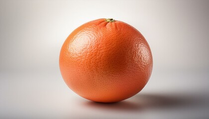 Wall Mural - A single, ripe grapefruit on a neutral background.