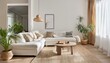 © Siyu - White and Neutral Living Room Layout Ideas for a Functional and Stylish Space