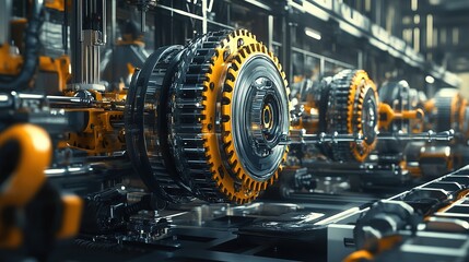 Poster - Engineers developing AI algorithms to improve the accuracy and speed of factory machinery