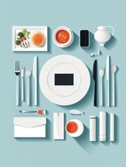 Poster - flat infographic elements. vector illustration eps 10.