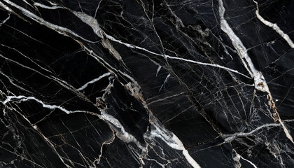 Poster - black marble background. black Portoro marble wallpaper and countertops. black marble floor and wall tile. black travertine marble texture. natural granite stone.