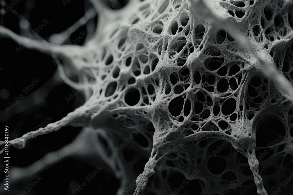 Complex Tissue Picture Scanning electron micrograph revealing complex tissue with porous ...