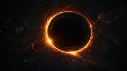 Wall Mural - fiery celestial orb
