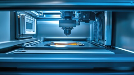 Poster - Advanced Technology Inside Modern Precision Manufacturing Machine