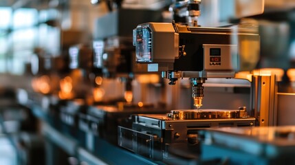 Poster - Precision Machinery with Modern Technology in Industrial Setting