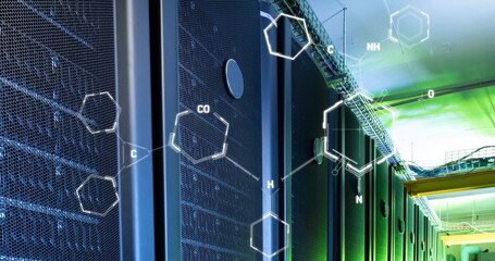 Poster - Image of chemical data processing over computer servers